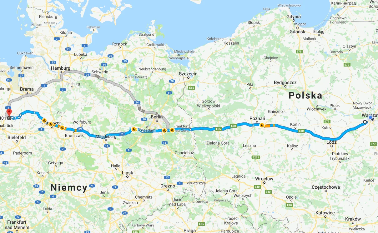 49401 Damme, Niemcy - 05-860 Płochocin, Polska