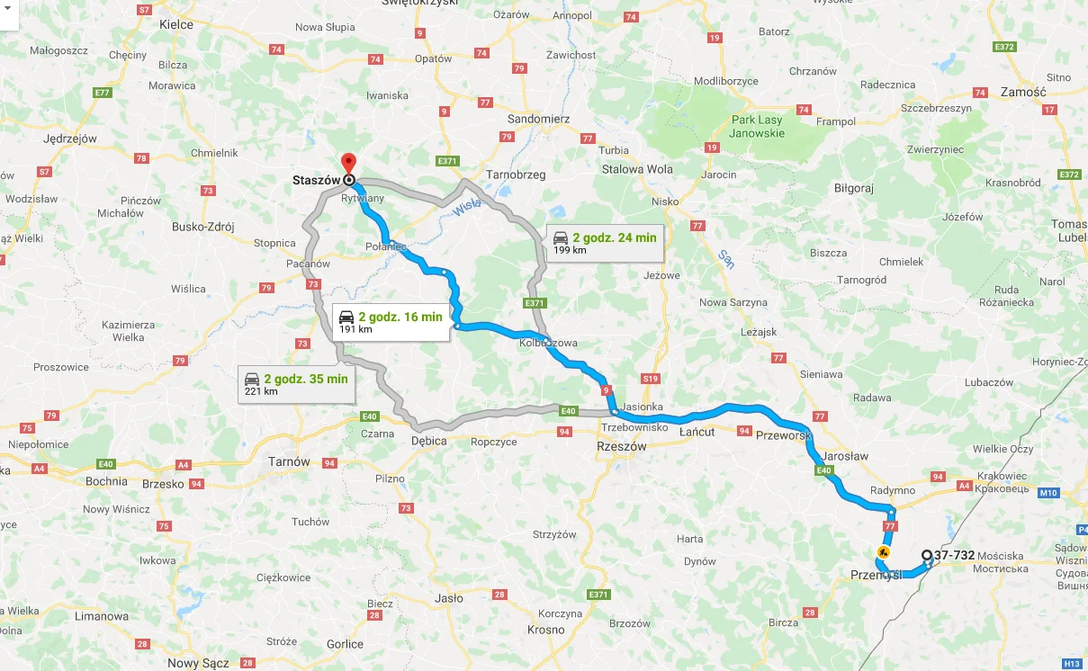 28-200 Staszów, Polska - 37-732 Fredropol, Polska
