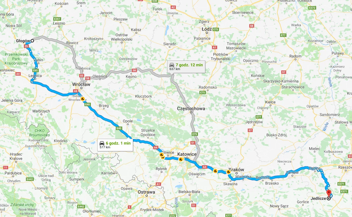 38-460 Jedlicze, Polska - 67-200 Głogów, Polska