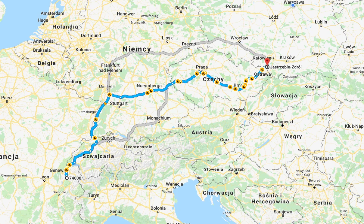 44-335 Jastrzębie-Zdrój, Polska - 74000 Annecy, Francja